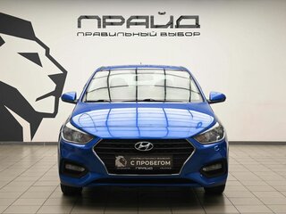 2018 Hyundai Solaris II, синий, 1440000 рублей, вид 2