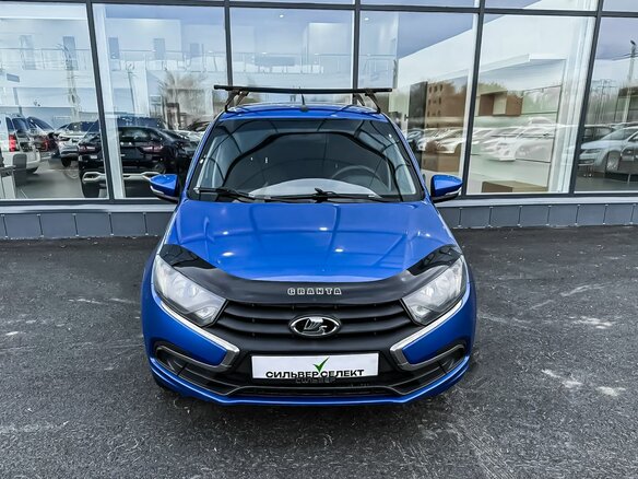 2018 Lada (ВАЗ) Granta I Рестайлинг, синий - вид 2