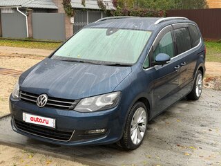 2015 Volkswagen Sharan II Рестайлинг, синий, 1740000 рублей, вид 2