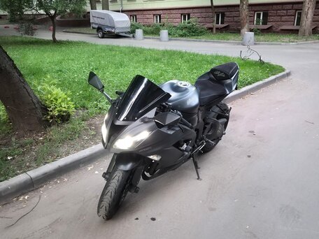 2016 Kawasaki ZX-6R Ninja, чёрный, 740000 рублей, вид 2