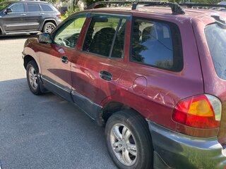 2001 Hyundai Santa Fe I, красный, 320000 рублей, вид 3
