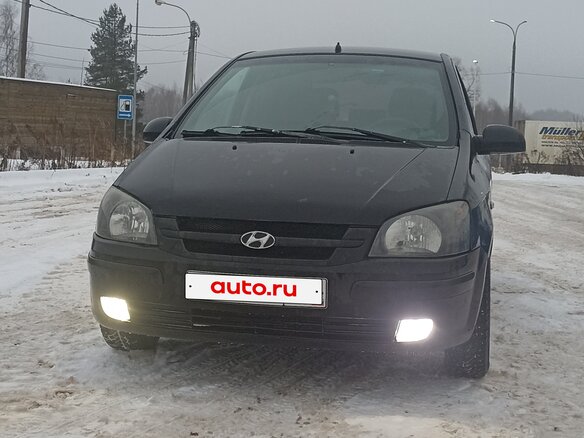 2003 Hyundai Getz I, чёрный, 220000 рублей