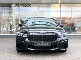 2020 BMW 7 серии 740d xDrive VI (G11/G12) Рестайлинг, чёрный, 5500000 рублей, вид 2
