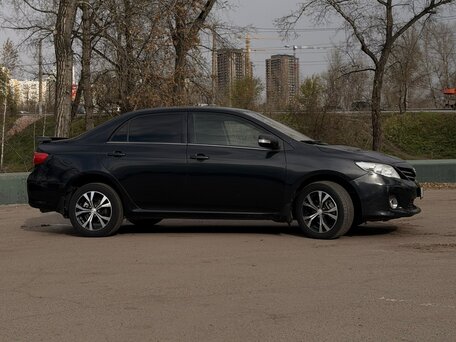 2013 Toyota Corolla X (E140, E150) Рестайлинг, чёрный, 1125000 рублей, вид 3