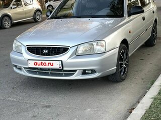 2005 Hyundai Accent ТагАЗ II, серебристый, 400000 рублей, вид 1