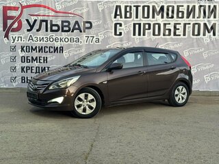 2015 Hyundai Solaris I Рестайлинг, коричневый, 808000 рублей, вид 3