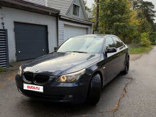 2008 BMW 5 серии 525i V (E60/E61) Рестайлинг, синий, 1210000 рублей, вид 2