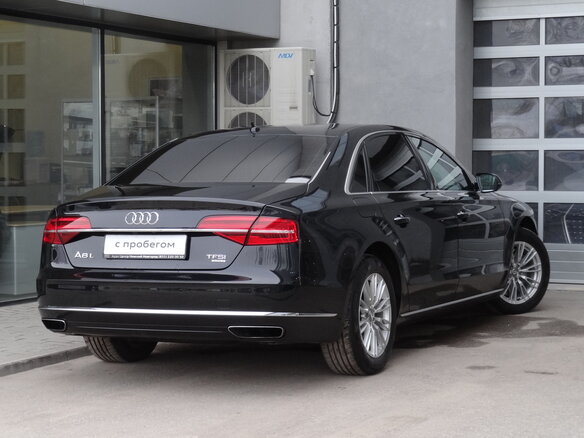 2014 Audi A8 III (D4) Рестайлинг, чёрный - вид 1