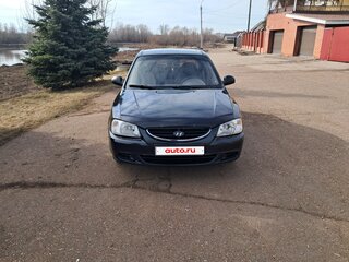 2007 Hyundai Accent ТагАЗ II, чёрный, 480000 рублей, вид 2