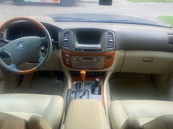 2004 Lexus LX 470 II Рестайлинг, чёрный, 2300000 рублей - вид 10