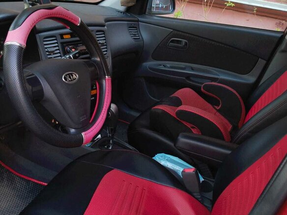 2008 Kia Rio II, красный - вид 1