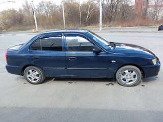 2008 Hyundai Accent ТагАЗ II, синий, 210000 рублей, вид 4