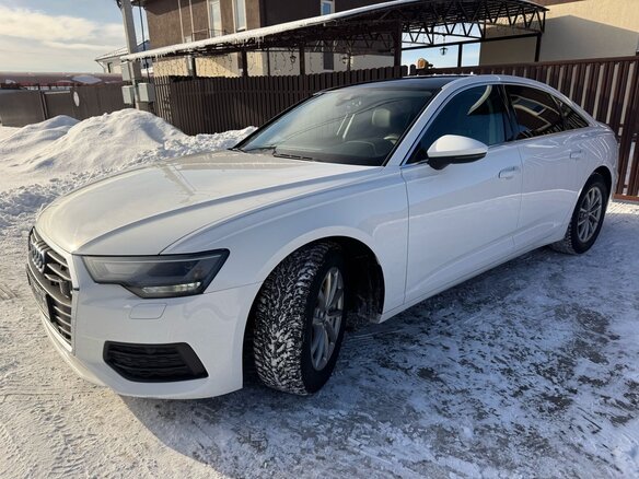 2020 Audi A6 40 TDI V (C8), белый, 4600000 рублей