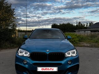 2018 BMW X6 30d II (F16), голубой, 5100000 рублей, вид 3