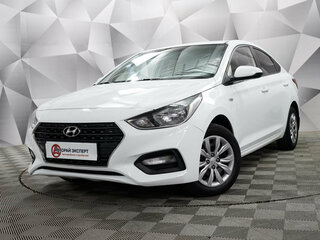 2018 Hyundai Solaris II, белый, 1109000 рублей, вид 1