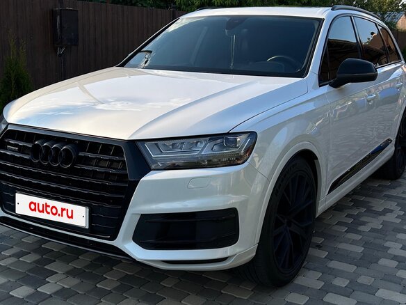 2017 Audi Q7 II (4M), белый, 4570000 рублей - вид 1