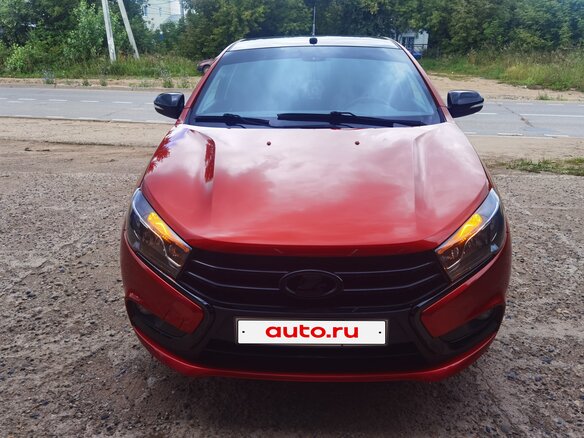 2016 Lada (ВАЗ) Vesta I, красный, 869000 рублей - вид 6