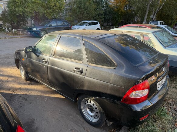 2008 Lada (ВАЗ) Priora I, чёрный - вид 5