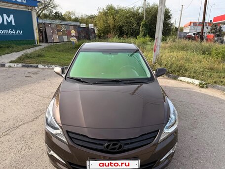 2016 Hyundai Solaris I Рестайлинг, коричневый, 1140000 рублей, вид 3