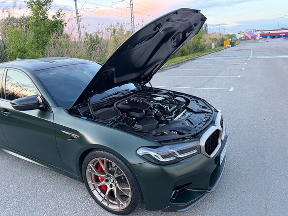 2022 BMW M5 CS VI (F90) Рестайлинг, зелёный - вид 13