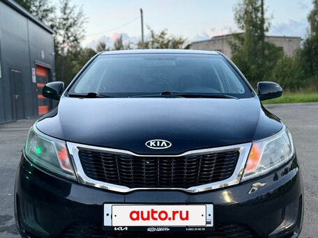2012 Kia Rio III, чёрный, 899999 рублей, вид 4