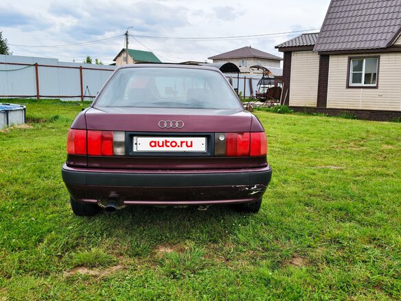 1992 Audi 80 V (B4), пурпурный, 370000 рублей - вид 6