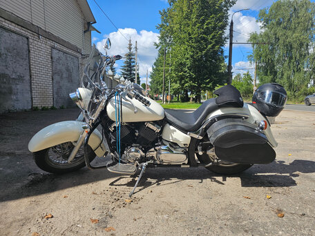 2006 Yamaha XVS650 Drag Star, белый, 490000 рублей, вид 2