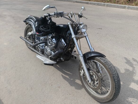 2001 Yamaha XVS400 Drag Star, чёрный, 320000 рублей - вид 4