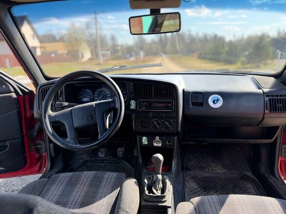 1990 Volkswagen Passat B3, красный, 140000 рублей - вид 5