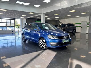 2018 Volkswagen Polo V Рестайлинг, синий, 1320000 рублей, вид 5