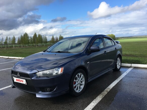 2008 Mitsubishi Lancer X, синий, 850000 рублей