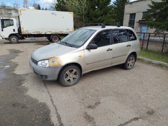 2008 Lada (ВАЗ) Kalina I, жёлтый, 250000 рублей