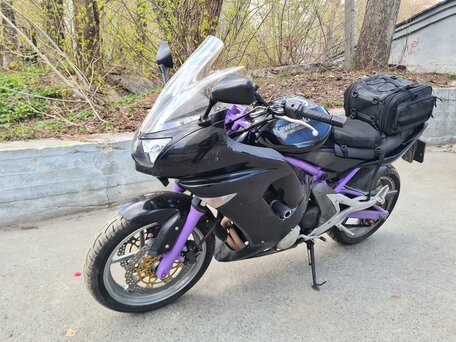 2006 Kawasaki ER-6F (Ninja 650R), чёрный, 410000 рублей, вид 1