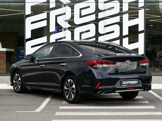 2017 Hyundai Sonata VII (LF) Рестайлинг, синий, 1769000 рублей, вид 2