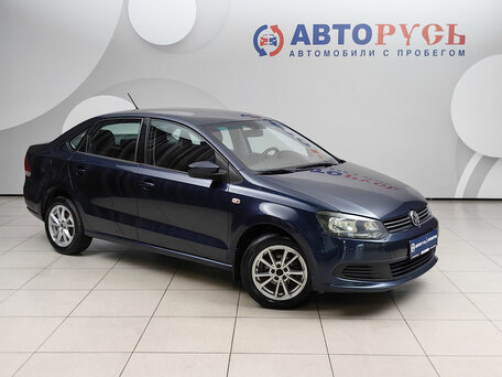 2015 Volkswagen Polo V, синий, 799000 рублей, вид 1