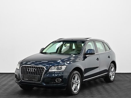 2014 Audi Q5 I (8R) Рестайлинг, синий, 1789000 рублей, вид 3