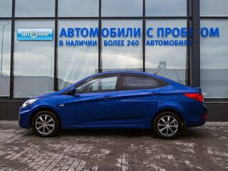 2011 Hyundai Solaris I, синий, 615000 рублей, вид 2