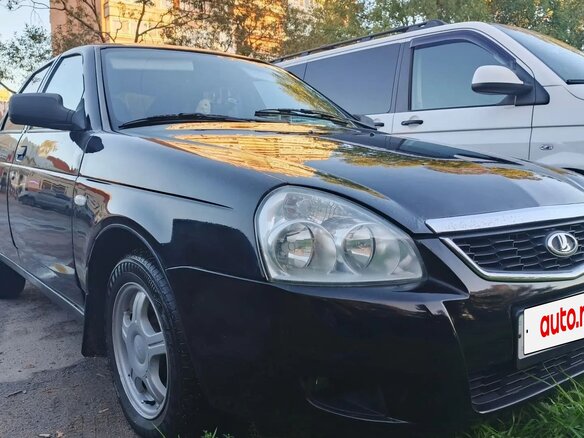 2008 Lada (ВАЗ) Priora I, чёрный, 320000 рублей - вид 1