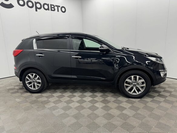 2015 Kia Sportage III Рестайлинг, чёрный, 1540000 рублей - вид 3