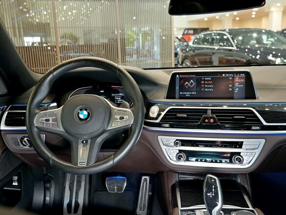 2020 BMW 7 серии 740d xDrive VI (G11/G12) Рестайлинг, чёрный, 8010000 рублей - вид 14