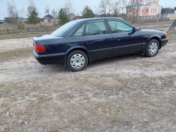 1991 Audi 100 IV (C4), синий, 320000 рублей - вид 16
