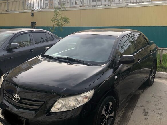 2007 Toyota Corolla AMT X (E140, E150), чёрный, 690000 рублей
