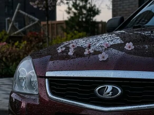 2012 Lada (ВАЗ) Priora I, пурпурный, 450000 рублей - вид 9