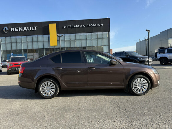 2014 Skoda Octavia III (A7), коричневый, 915000 рублей - вид 3
