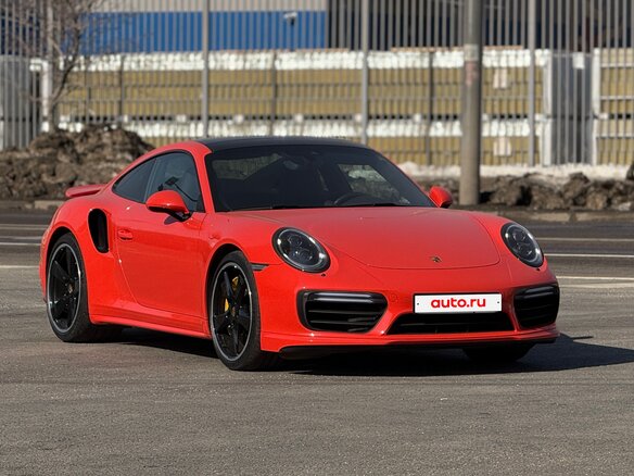 2016 Porsche 911 Turbo S VII (991) Рестайлинг, оранжевый - вид 2