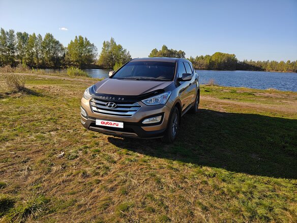 2012 Hyundai Santa Fe III, золотистый, 1600000 рублей - вид 20