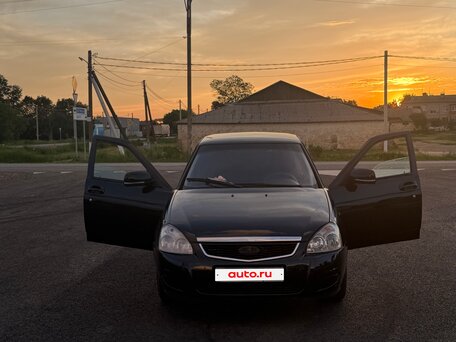 2007 Lada (ВАЗ) Priora I, чёрный, 220000 рублей, вид 2