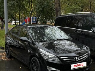 2014 Hyundai Solaris I Рестайлинг, чёрный, 1050000 рублей, вид 3