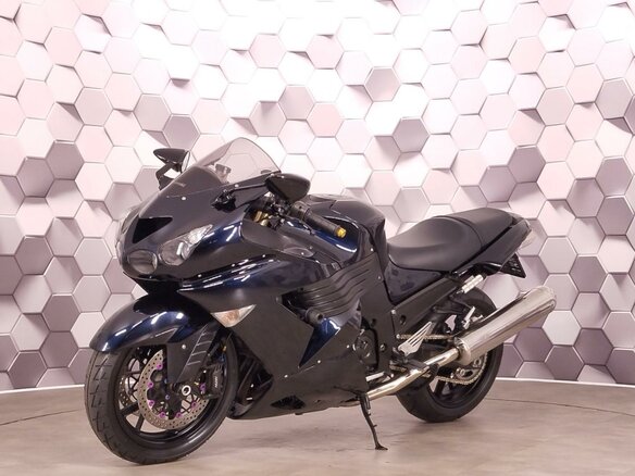 2008 Kawasaki ZZR 1400, синий - вид 1