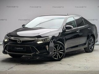 2018 Toyota Camry VII (XV50) Рестайлинг 2, чёрный, 2497000 рублей, вид 1